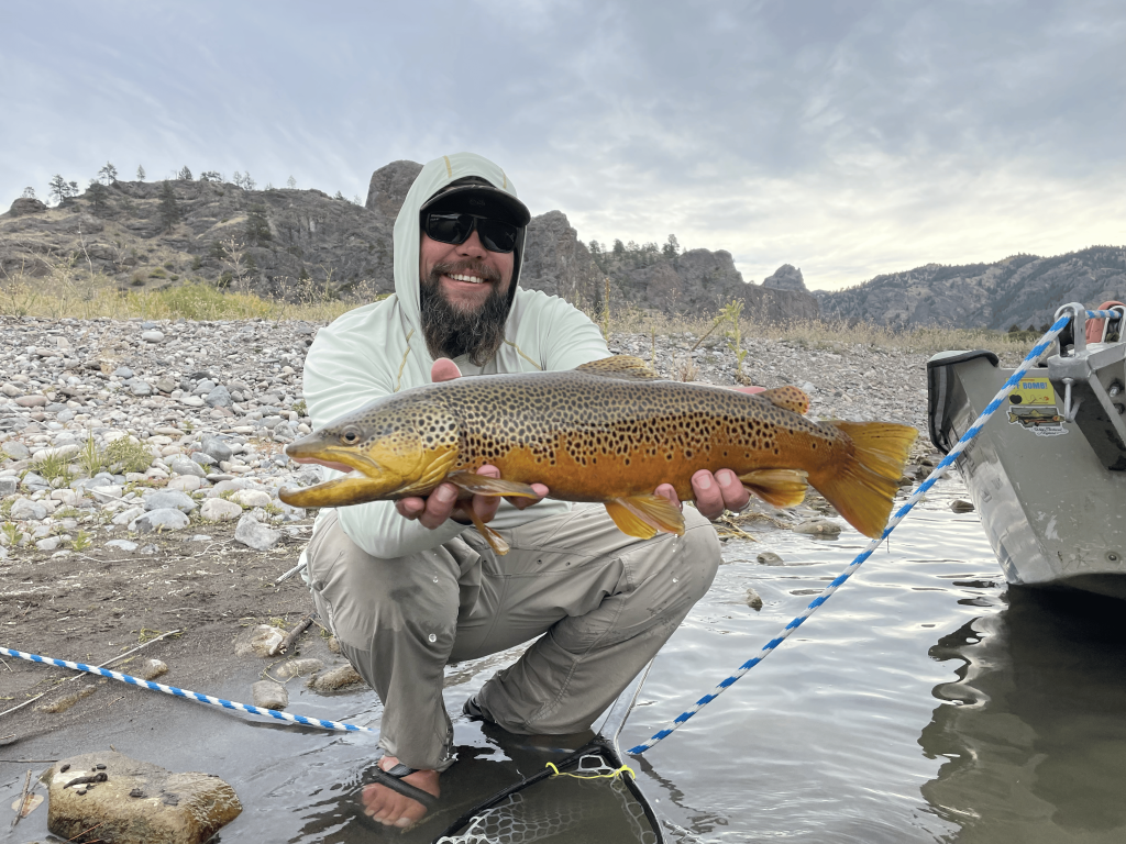 Chris Phillips picture with the fish he caught